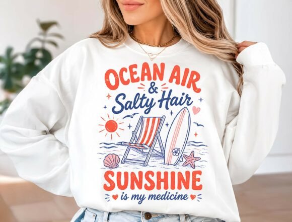 Download Ocean Air Salty Hair PNG - Premium Bundle