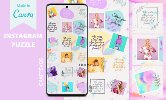 Download Canva Colorful Instagram Puzzle Template - Premium Resources